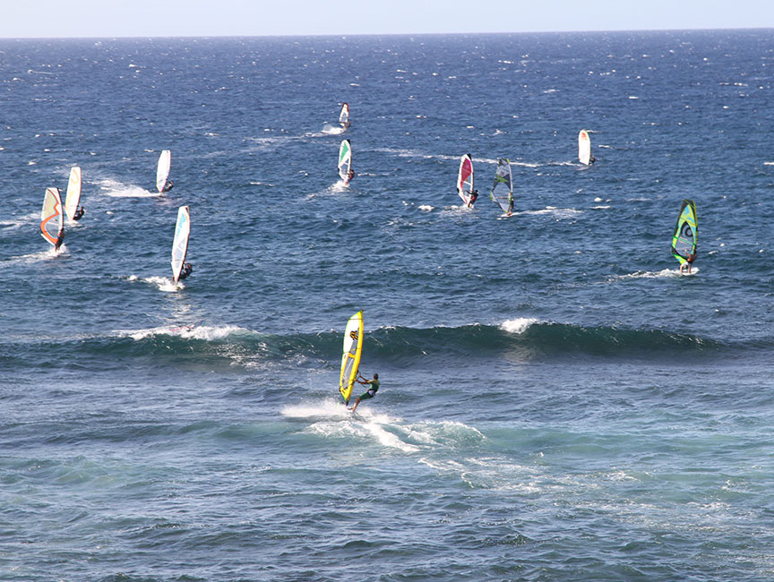 More wind surfing