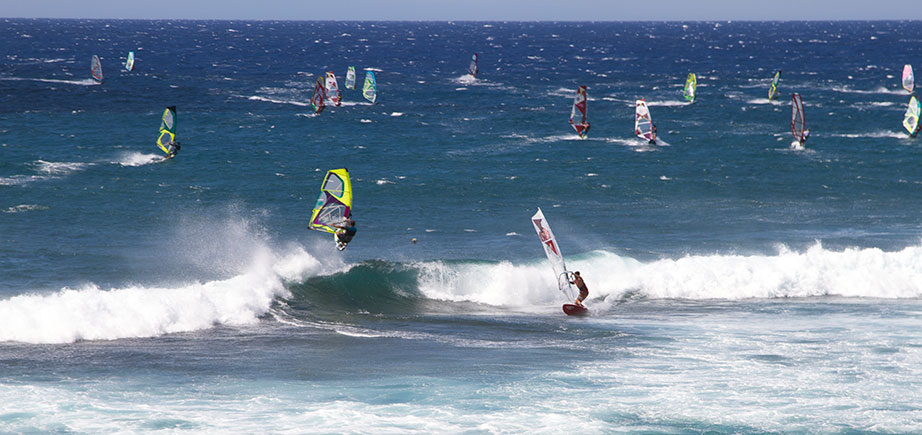 Wind surfing in Maui, very cool